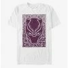 Boxlunch Marvel Black Panther Pattern Stencil T-Shirt