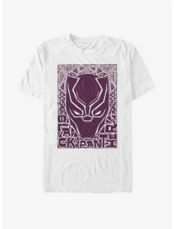 Boxlunch Marvel Black Panther Pattern Stencil T-Shirt