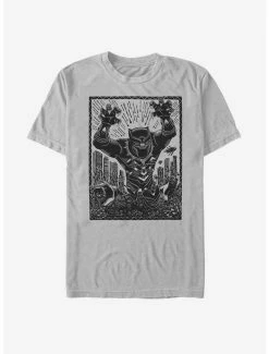Boxlunch Marvel Black Panther Pattern Stencil T-Shirt
