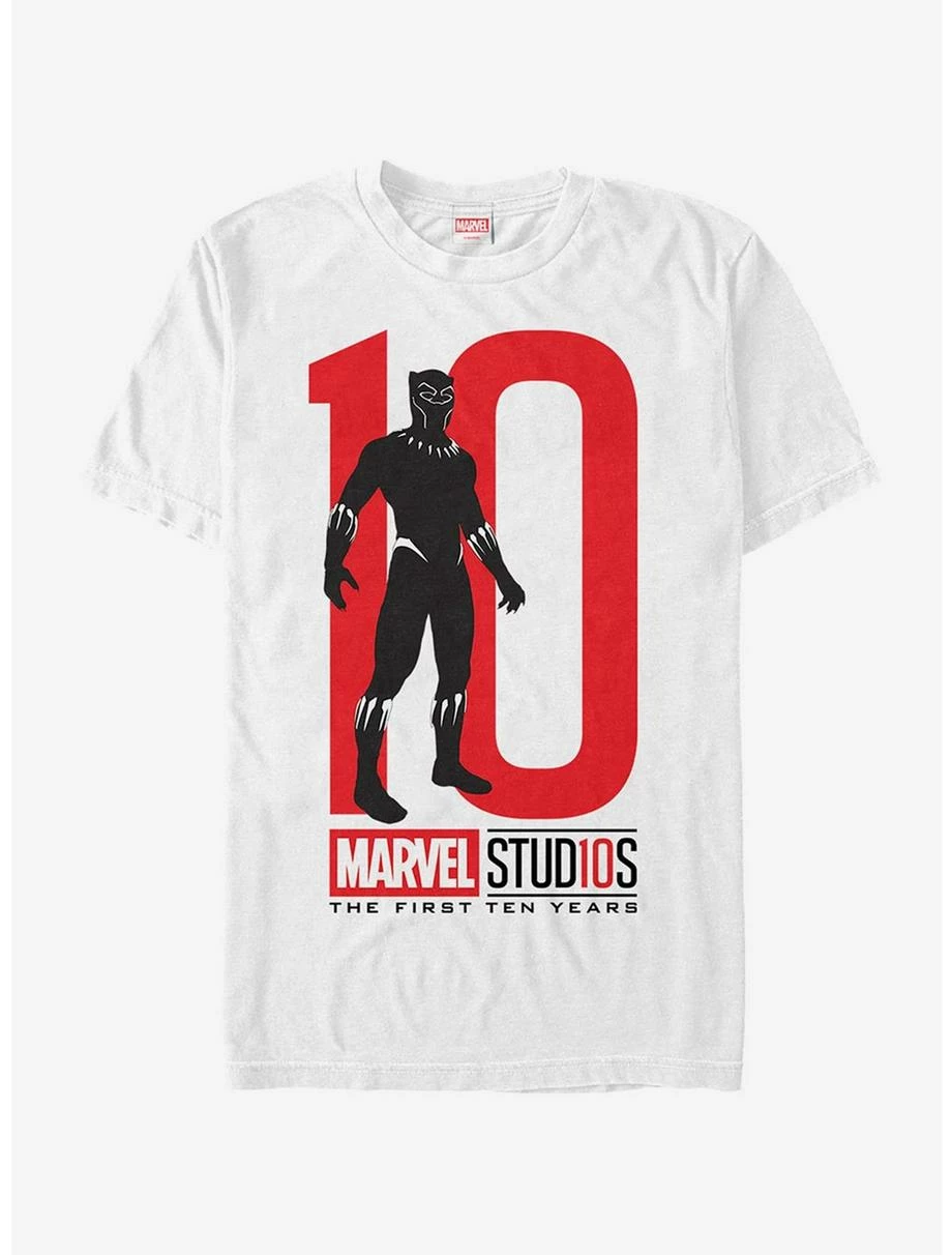 Boxlunch Marvel 10 Anniversary Black Panther T-Shirt