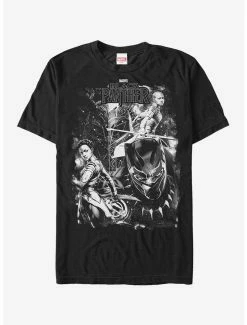 Boxlunch Marvel Black Panther 2018 Starry Characters T-Shirt