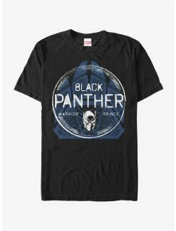 Boxlunch Marvel Black Panther Warrior Prince Pattern T-Shirt