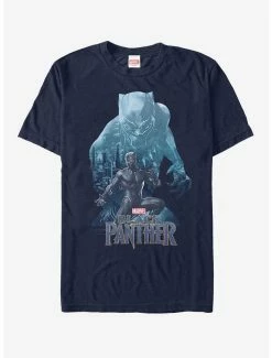 Boxlunch Marvel Black Panther 2018 Wakanda Silhouette T-Shirt