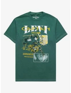 Attack On Titan Captain Levi Character Portrait T-Shirt - BoxLunch Exclusive